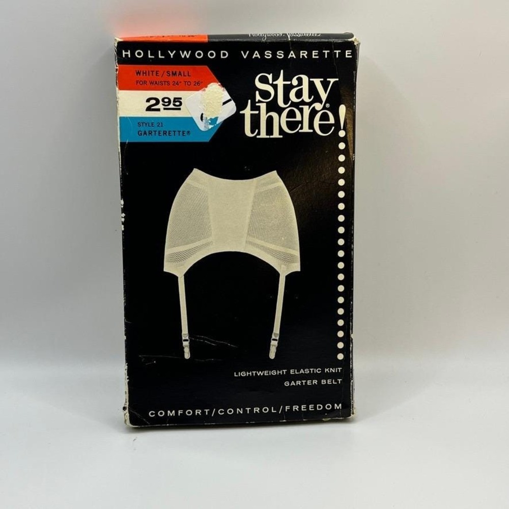 Hollywood Vassarette Garterette "Stay There" 1960s Vintage New Old Stock